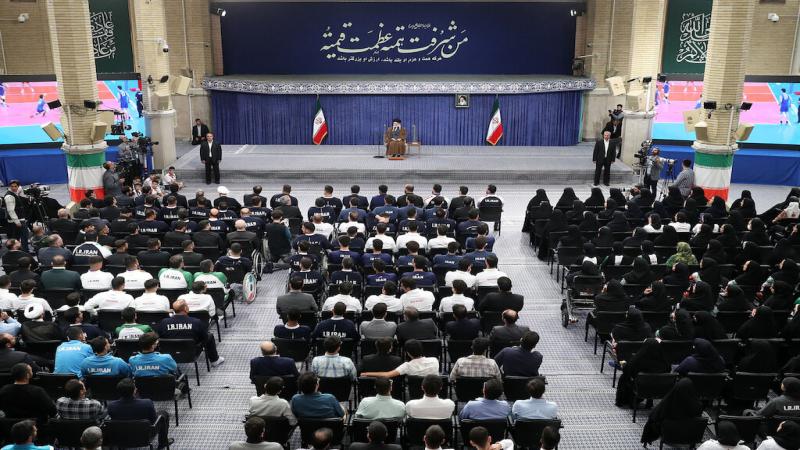 Meeting with Iranian sports champions and winners of international scientific Olympiads